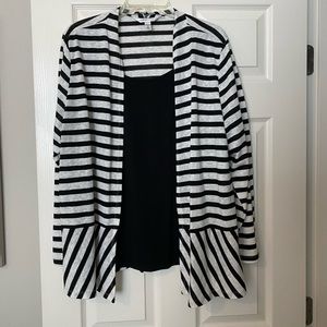 Adorable cardigan with attached tank size 1X